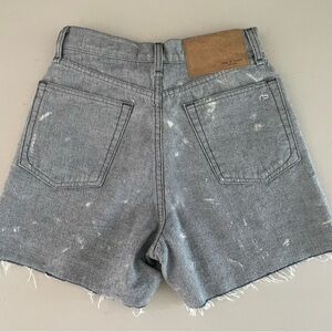 rag & bone Gray High Waist Women Shorts